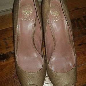 Vince Camuto Snakeskin pumps.